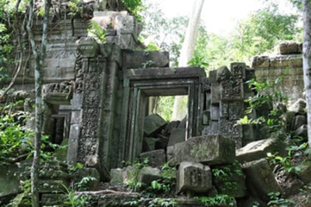 Las ruinas del Templo Beng Melea, en Camboya