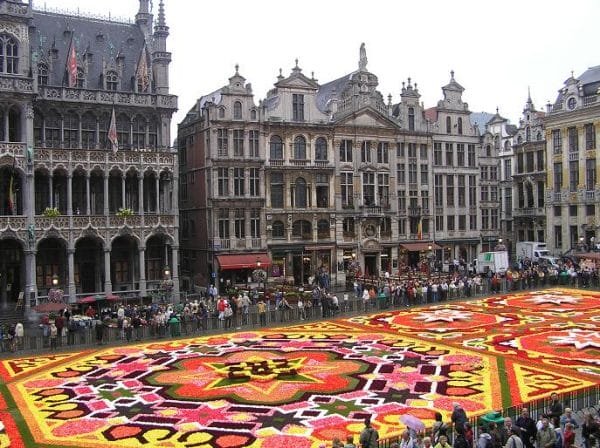 Alfombra de flores en Bruselas     