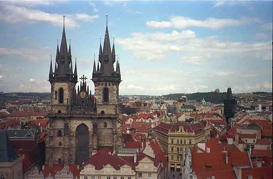 Vistas de Praga y Nuestra Señora de Tyn
