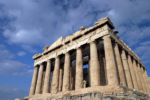 El Partenon en Atenas