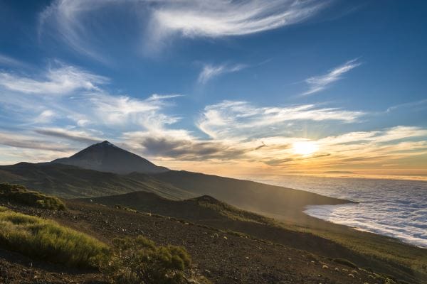 Vista de Tenerife con Teide