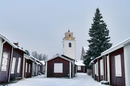 El pueblo-iglesia de Gammelstad, Patrimonio Mundial en Suecia