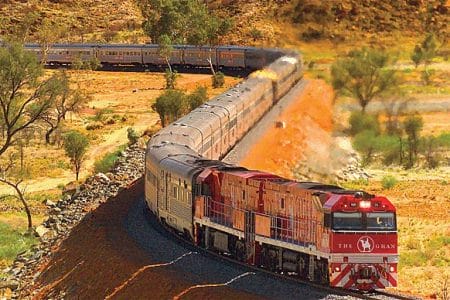 El Ghan, uno de los mejores trenes turísticos de Australia