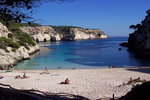 Playa en Menorca