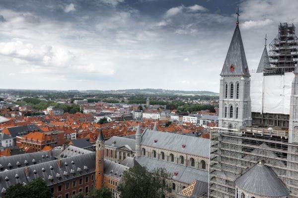 Vista de la catedral de Tournai