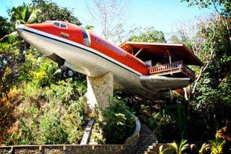 Hotel 727 Fuselaje, un avión en la jungla de Costa Rica