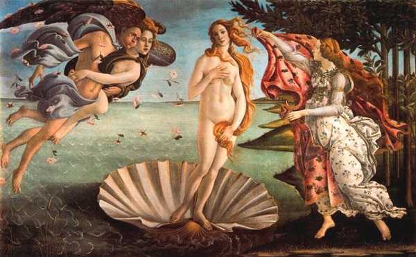Nacimiento de Venus en Uffizi